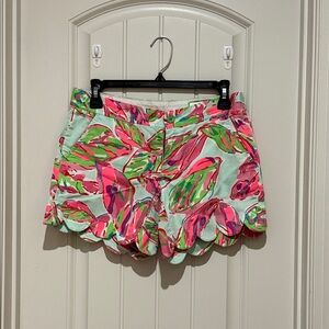Lilly Pulitzer Pink and Green High Waist Shorts